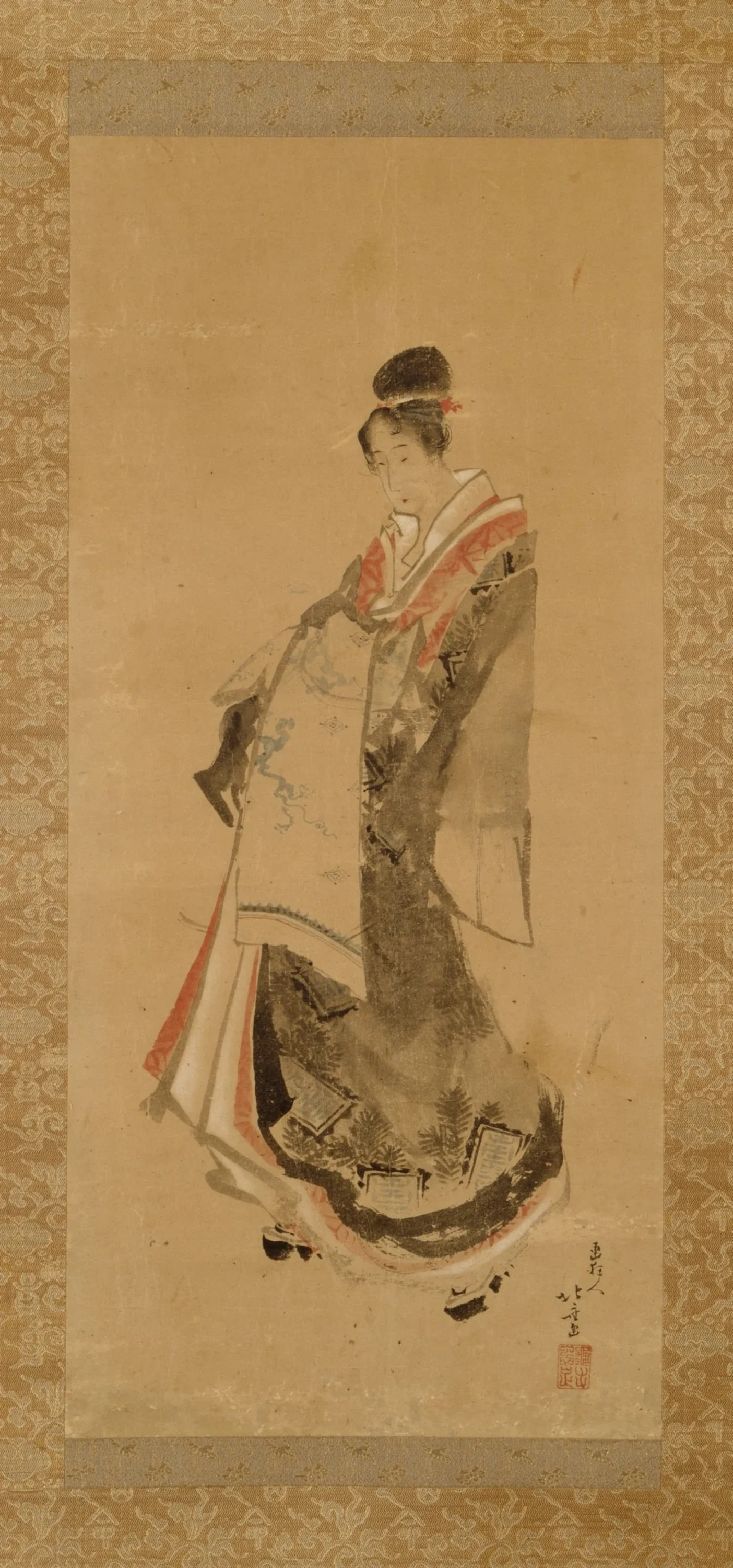 Walking Courtesan, Katsushika Hokusai