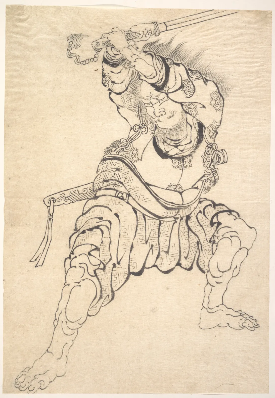 A Warrior, Katsushika Hokusai