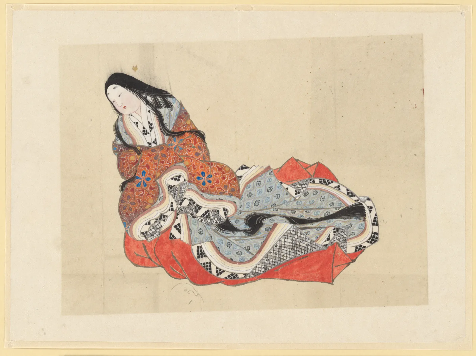 Court Lady, Katsushika Hokusai