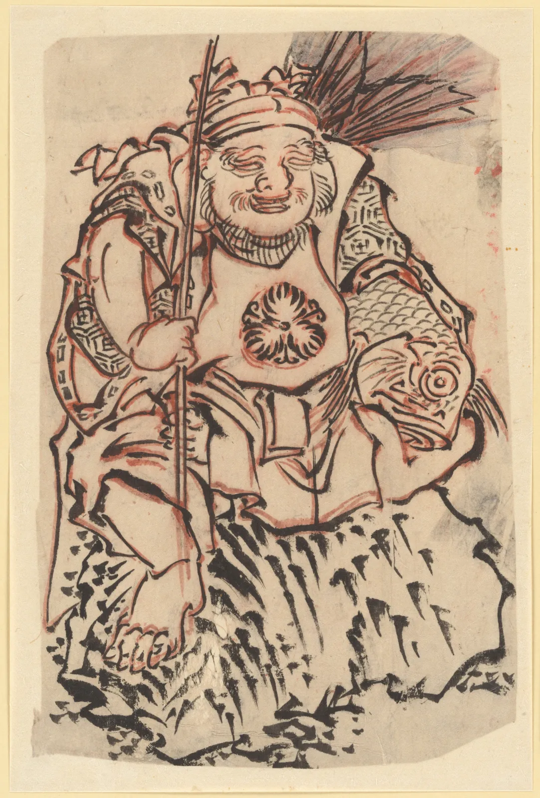 Ebisu (God of Luck, Protector of Merchants), Katsushika Hokusai