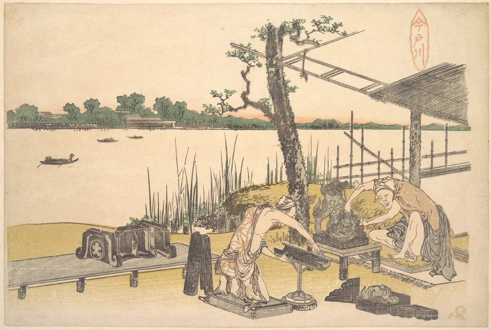 Imadogawa, Katsushika Hokusai