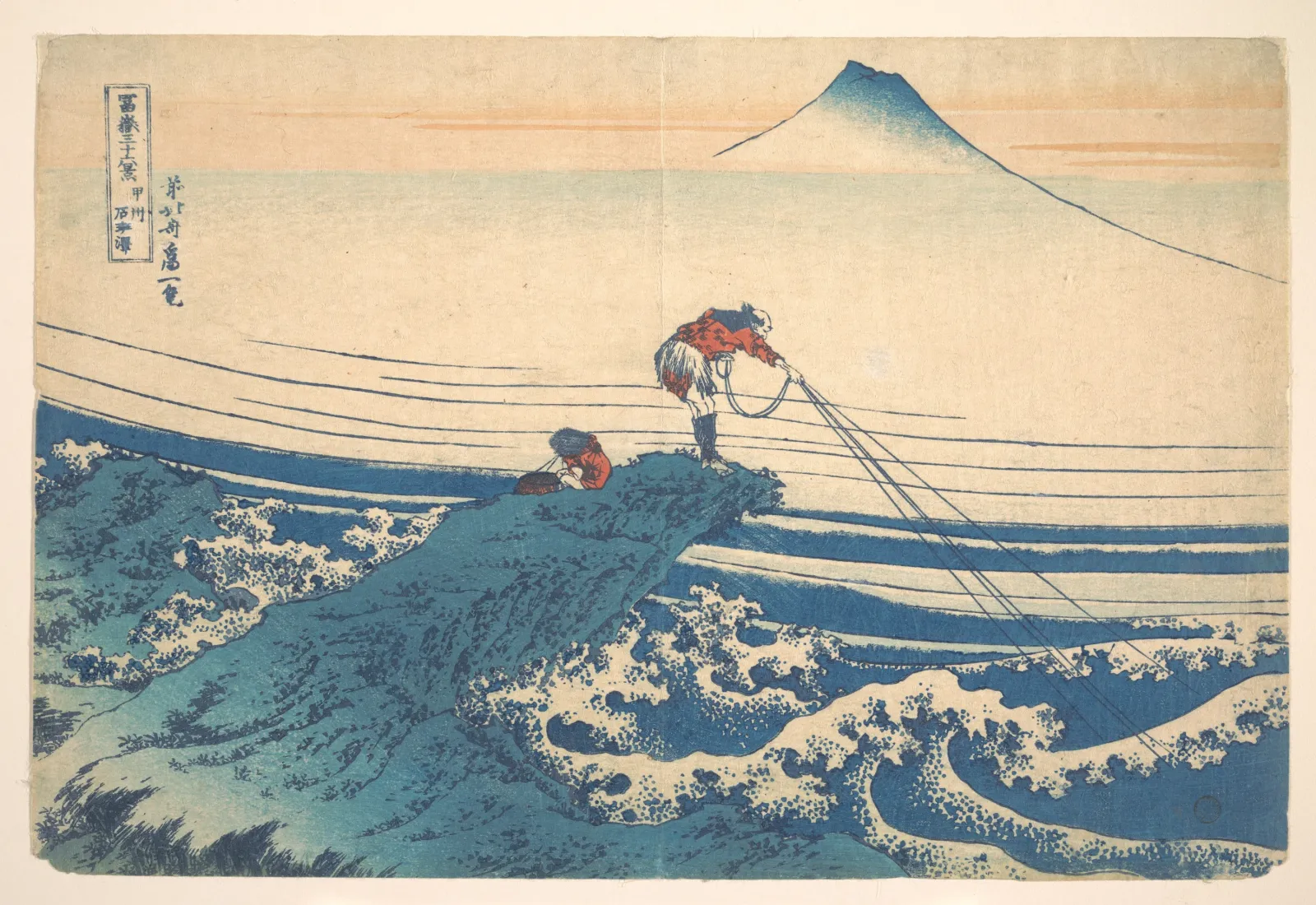 Kajikazawa in Kai Province, Katsushika Hokusai