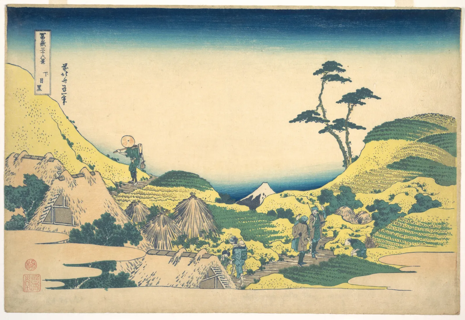 Lower Meguro (Shimo Meguro), Katsushika Hokusai