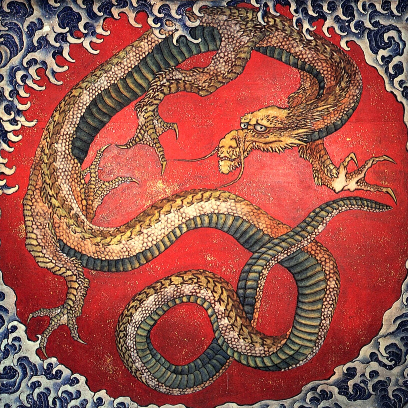 Matsuri Yatai Dragon, Katsushika Hokusai