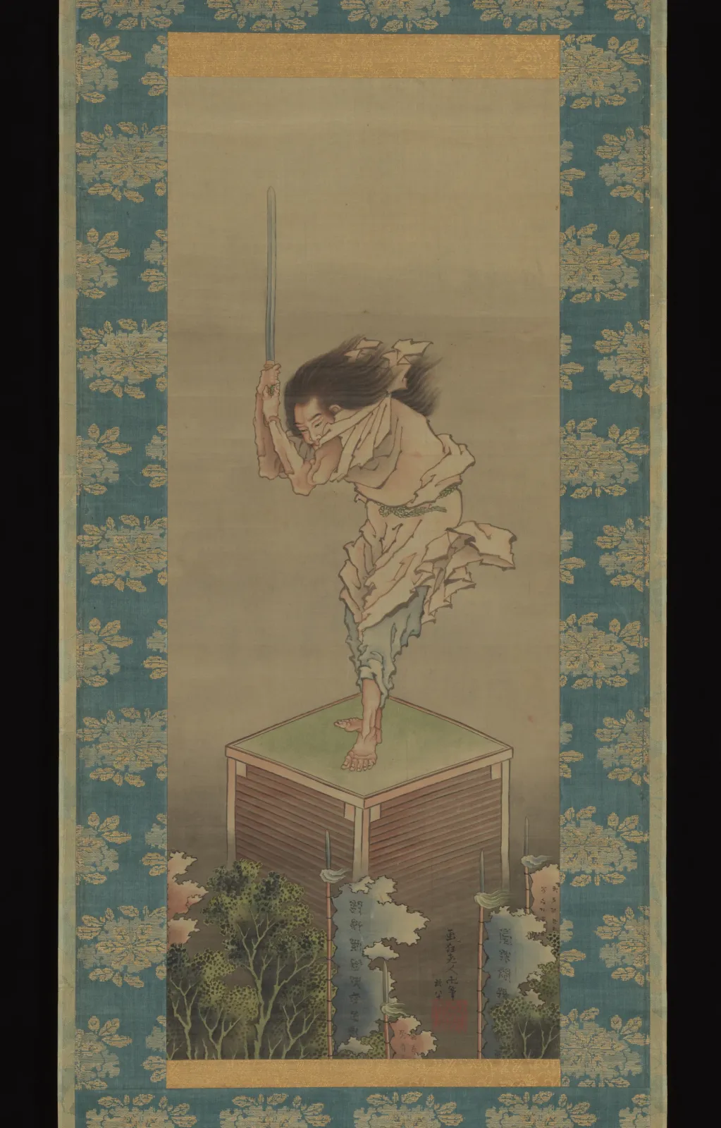 Sword Dancer, Katsushika Hokusai