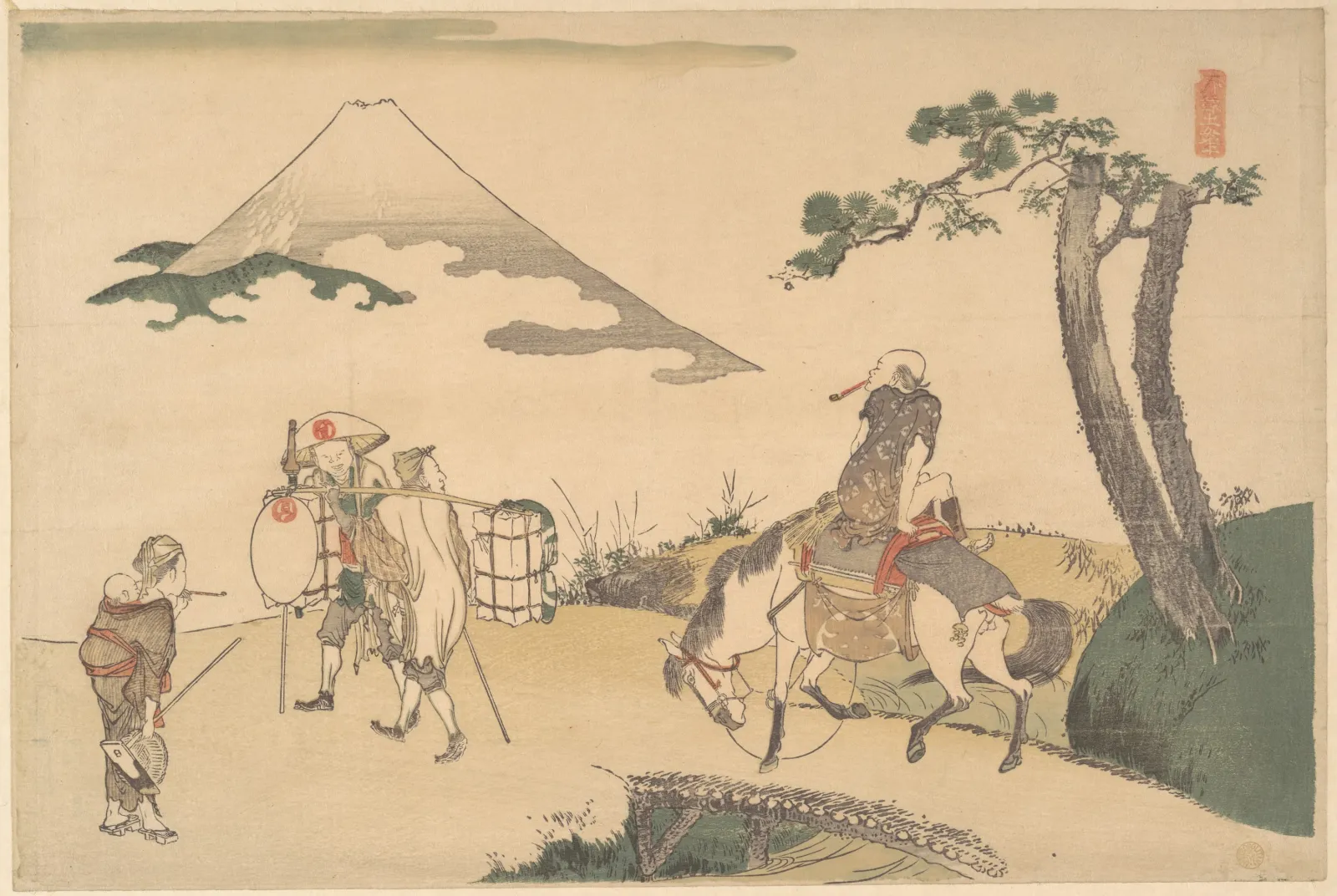 The Top of Mount Fuji, Katsushika Hokusai