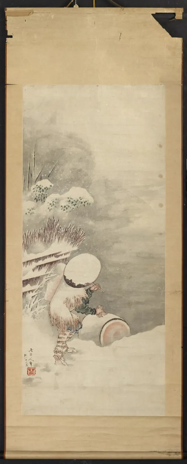Winter Scene, Katsushika Hokusai