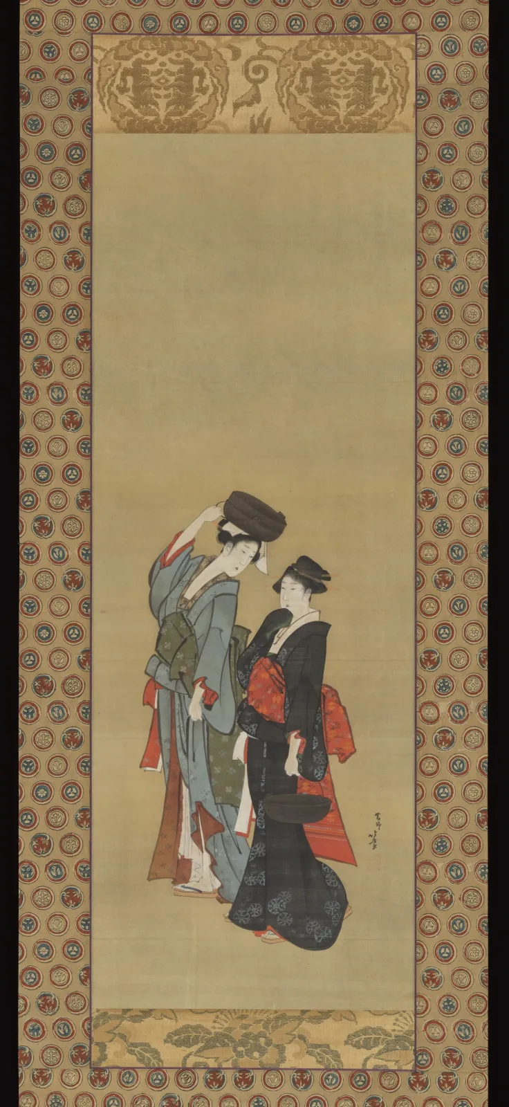 Women Carrying Pots for the Tsukuma Festival, Katsushika Hokusai