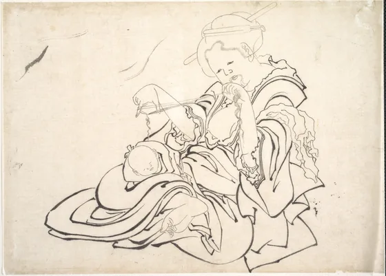 A Woman and Baby