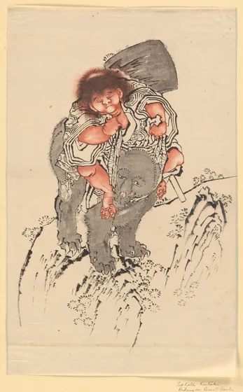 Sakata Kintoki Riding on Bear's Back