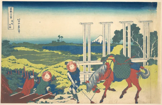Senju in Musashi Province, Katsushika Hokusai