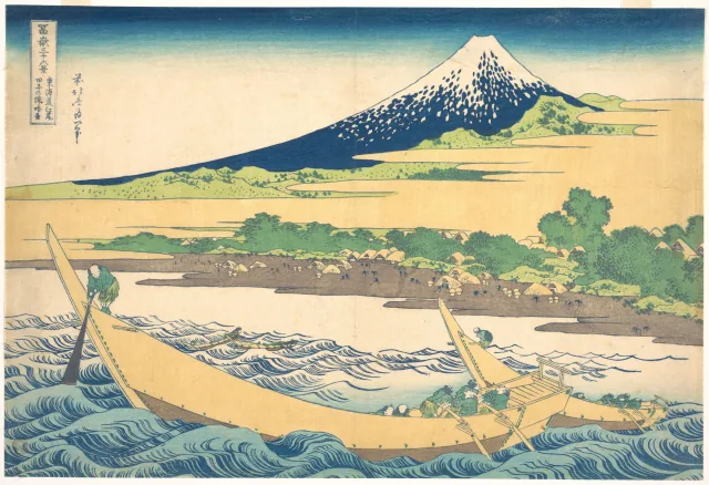 冨嶽三十六景 東海道江尻田子の浦略図