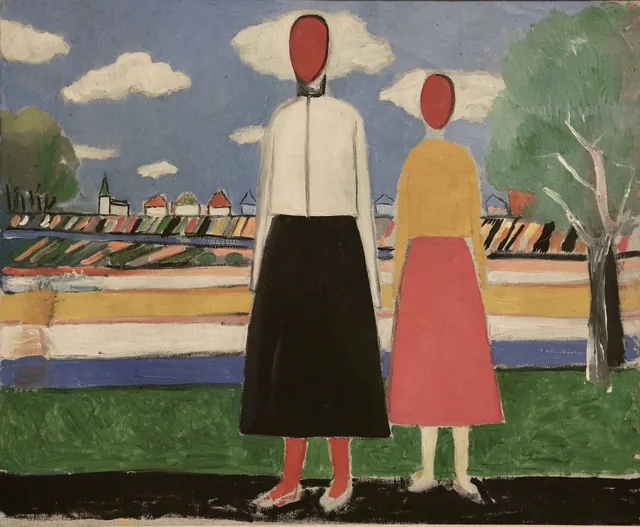 Two Figures in a Landscape