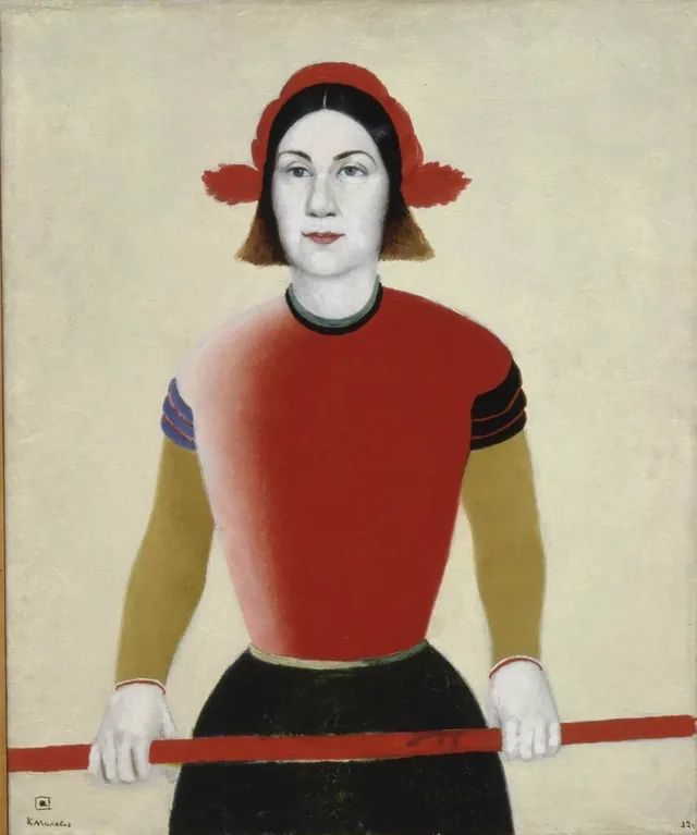 Girl with a Red Pole