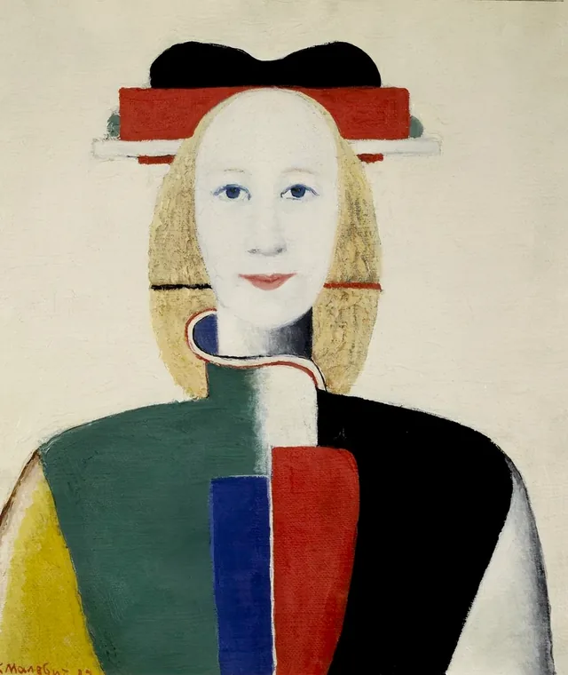 Girl with a Comb in Her Hair, Kazimir Malevitch