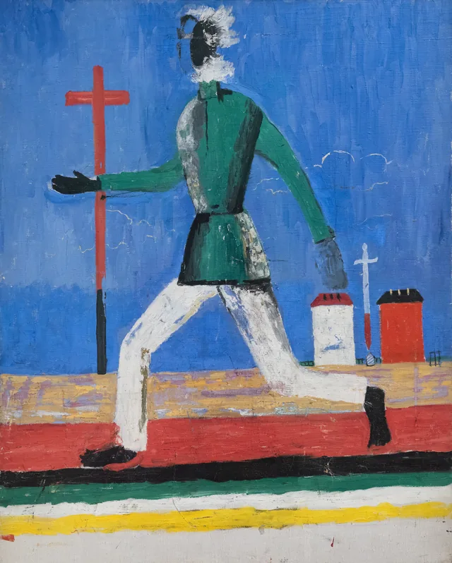 Sensación de peligro (El hombre que corre), Kazimir Malévich