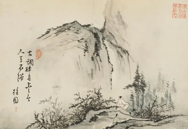 高士観山図, 金弘道
