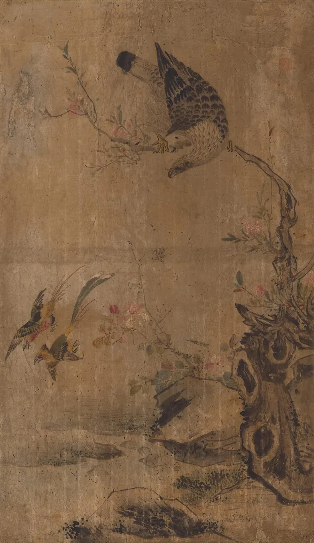 Fleurs et oiseaux, image 3, Kim Hong-do