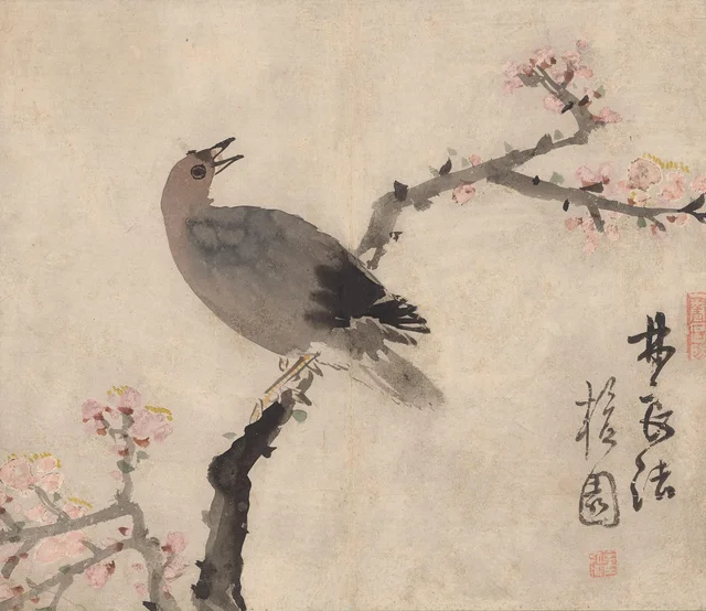 梅鳥図