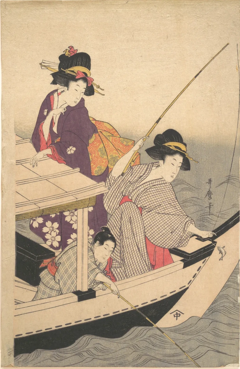 Fishing, Kitagawa Utamaro
