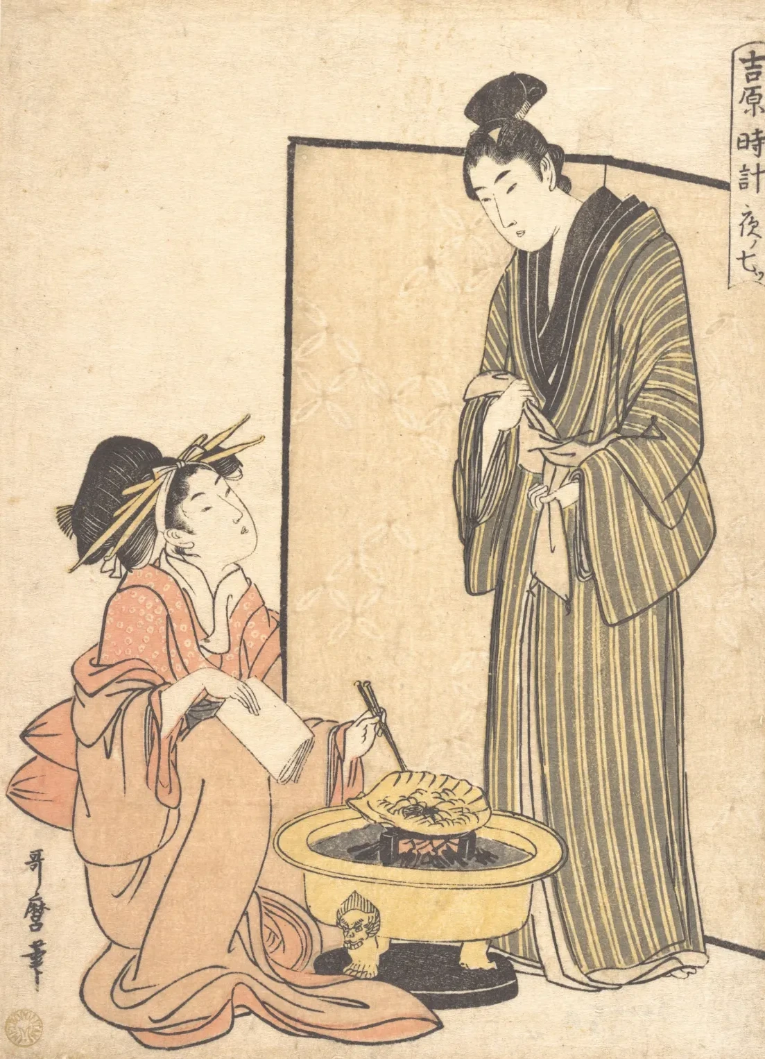 La séptima hora de la noche, Kitagawa Utamaro