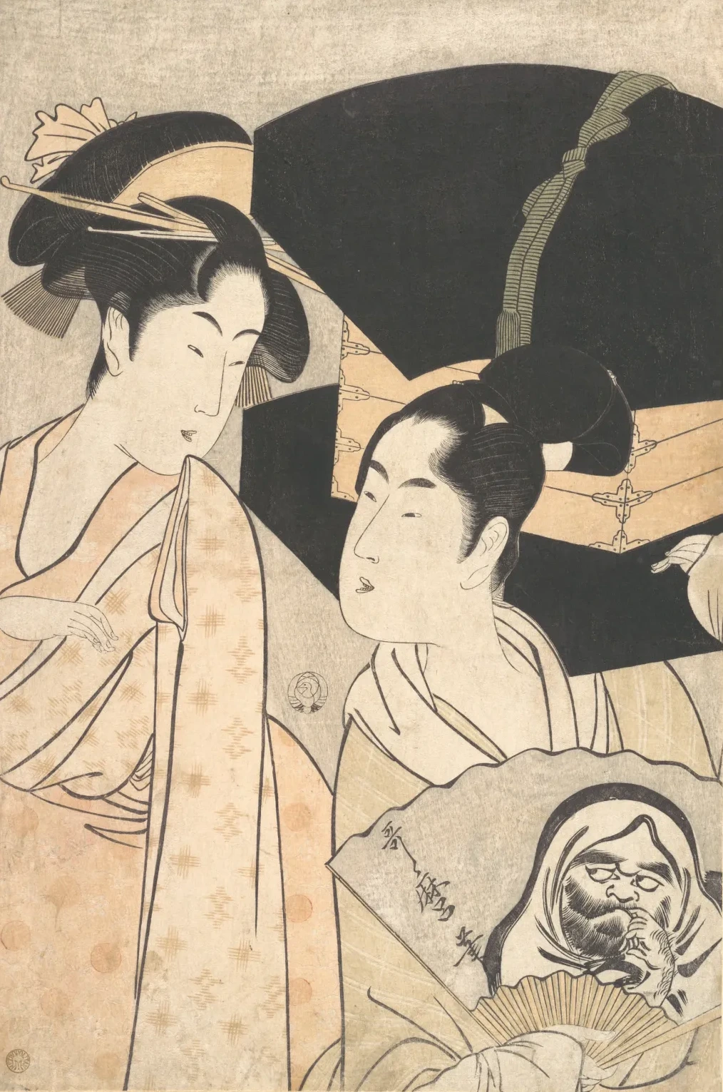 El vendedor de abanicos, Kitagawa Utamaro