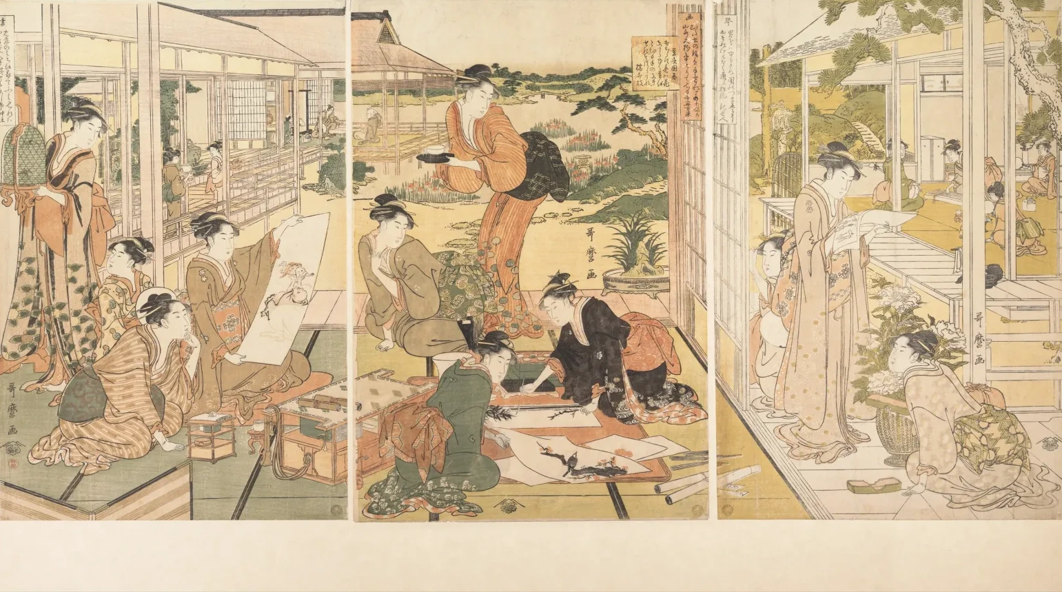 琴棋書画, 喜多川歌麿