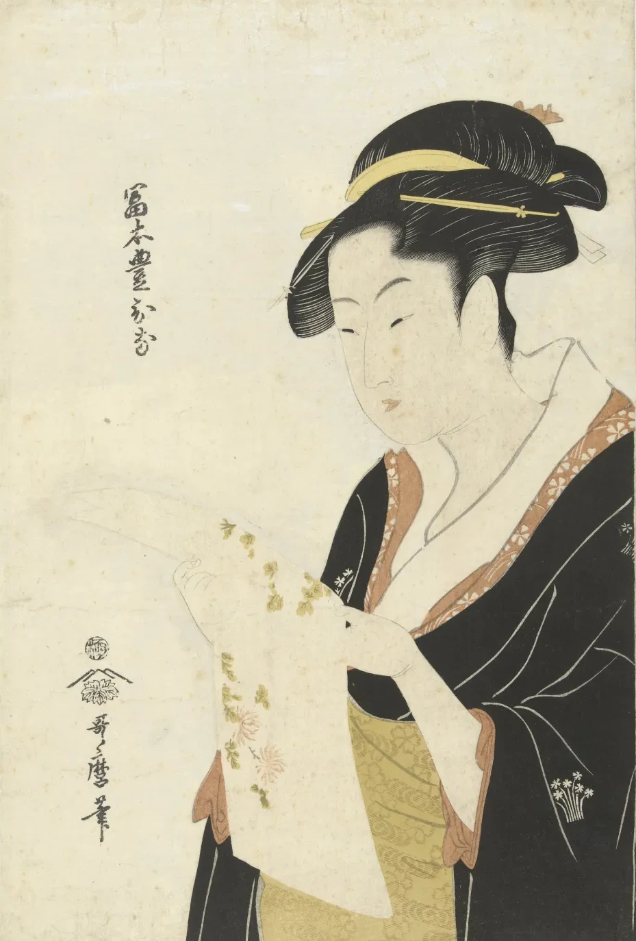 Tomimoto Toyohina, Kitagawa Utamaro