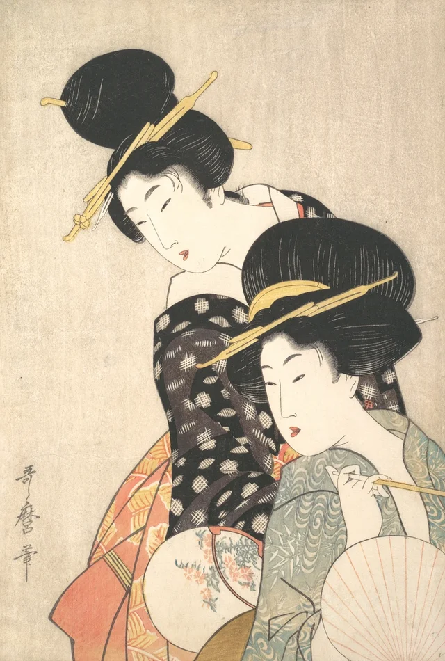 Dos mujeres, Kitagawa Utamaro