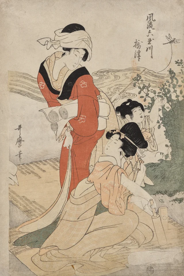 風流六玉川・武蔵, 喜多川歌麿