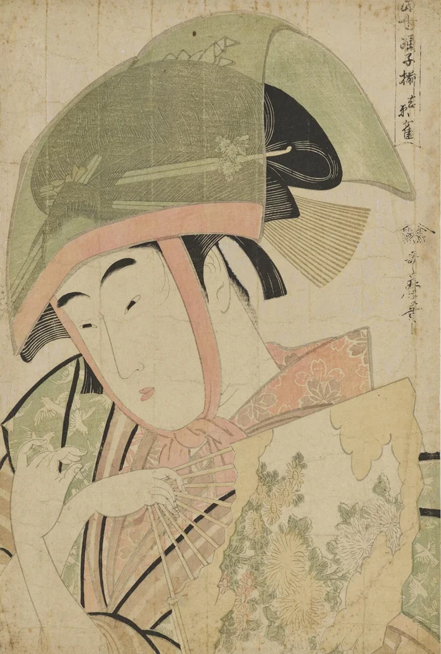 El gorrión de Yoshiwara, de la serie Las bailarinas de hoy, Kitagawa Utamaro