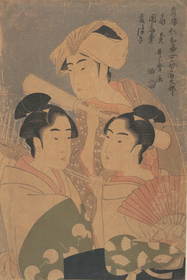 The Niwaka Performers, Kitagawa Utamaro