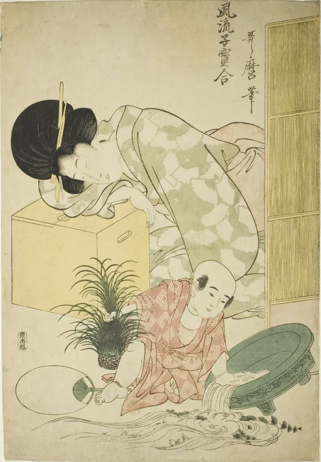 Goldfish, from the series "Elegant Comparison of Little Treasures (Furyu kodakara awase)", Kitagawa Utamaro
