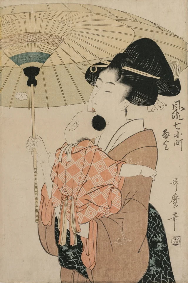 風流七小町・雨乞, 喜多川歌麿