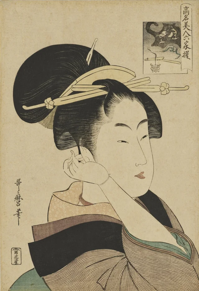 Tatsumi Rokō, de la serie Bellezas famosas de las seis casas
