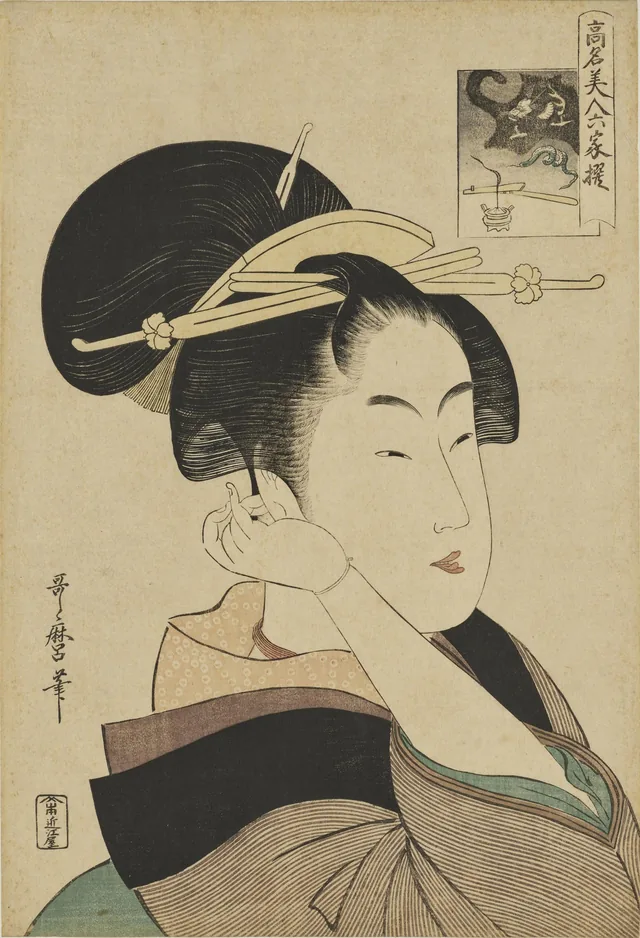 "Tatsumi Rokō" from the Series "Lineup of Contemporary Popular Beauties"