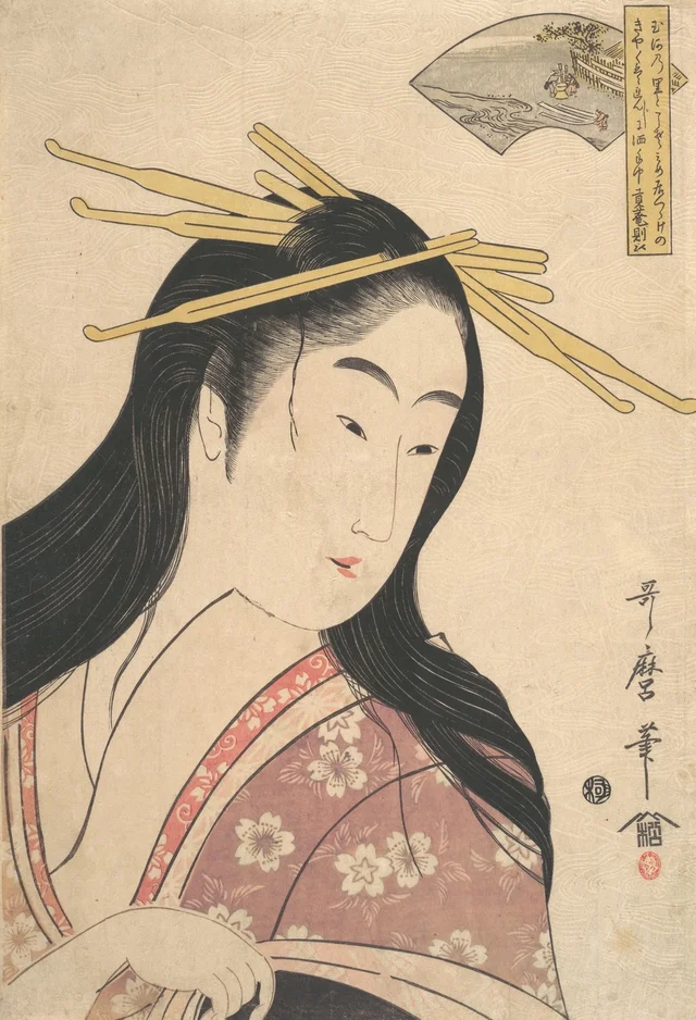 Tetsukuri no Tamagawa, de la série Les Six Rivières Tama, Kitagawa Utamaro