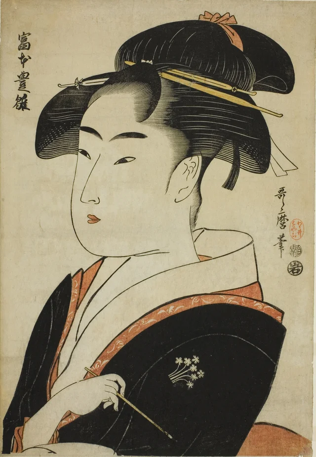 江戸高名美人・富本豊雛