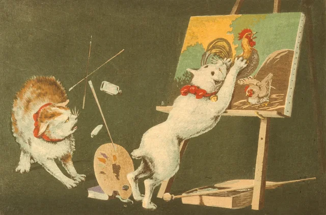 Chats et toile