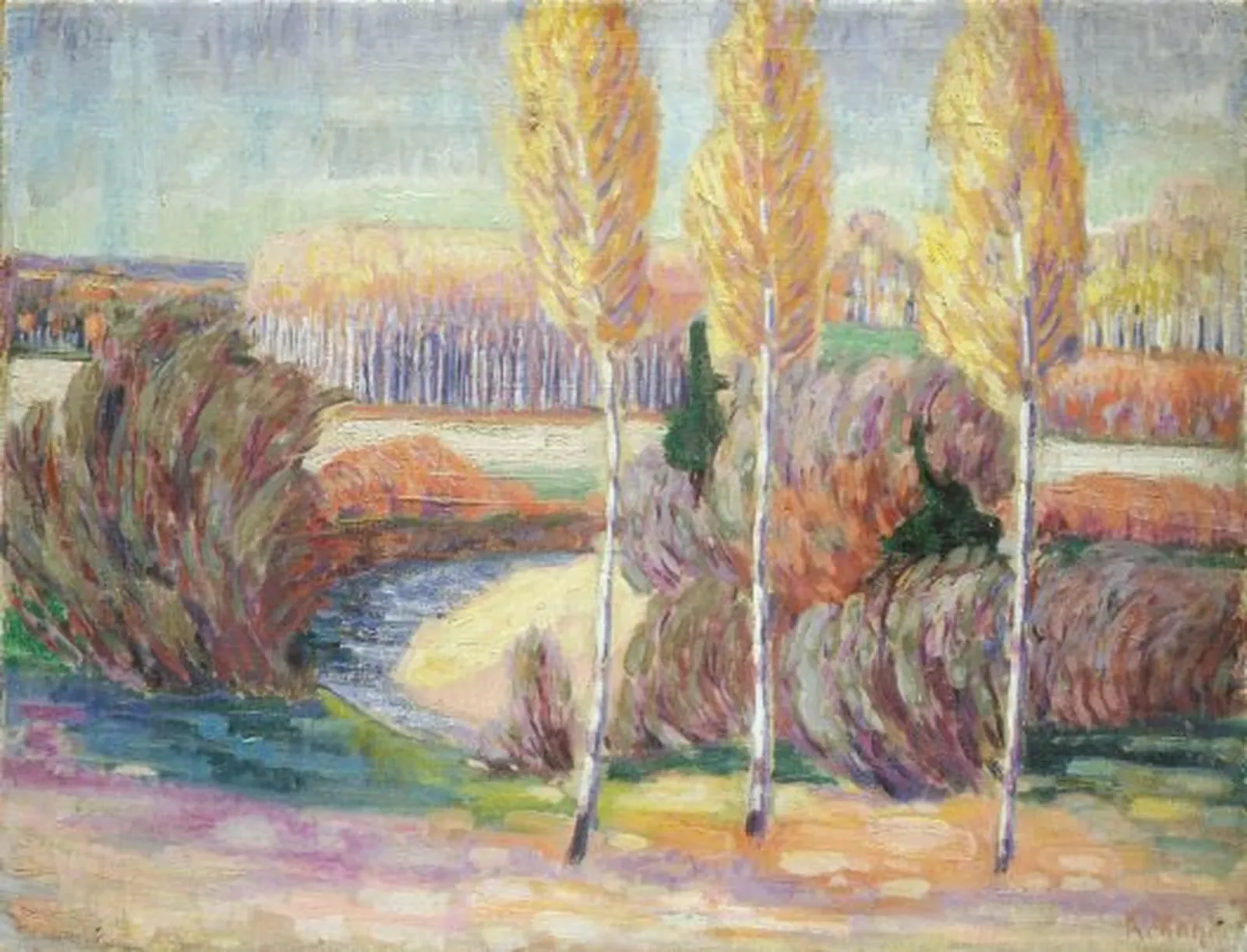 Paysage d'Estonie du Sud, Konrad Mägi