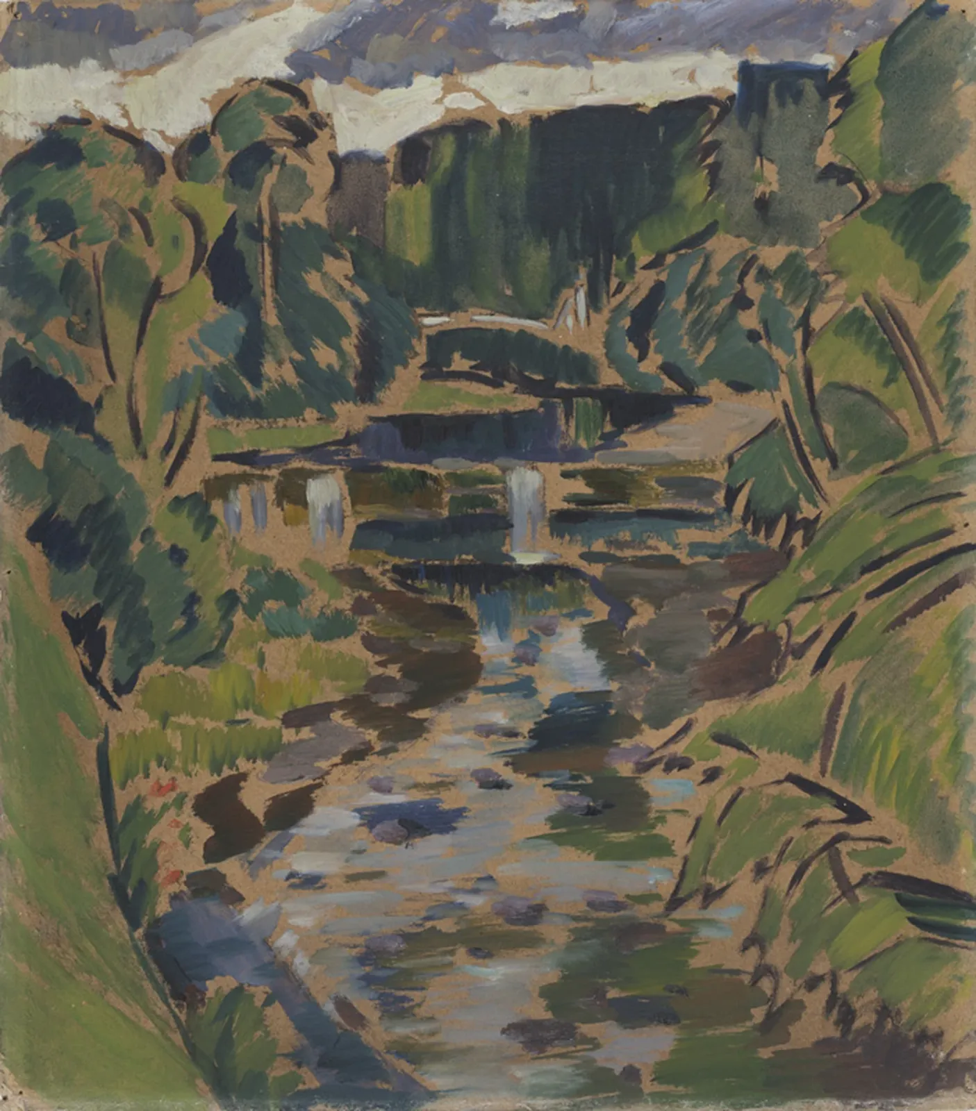 Paysage avec une cascade, Konrad Mägi