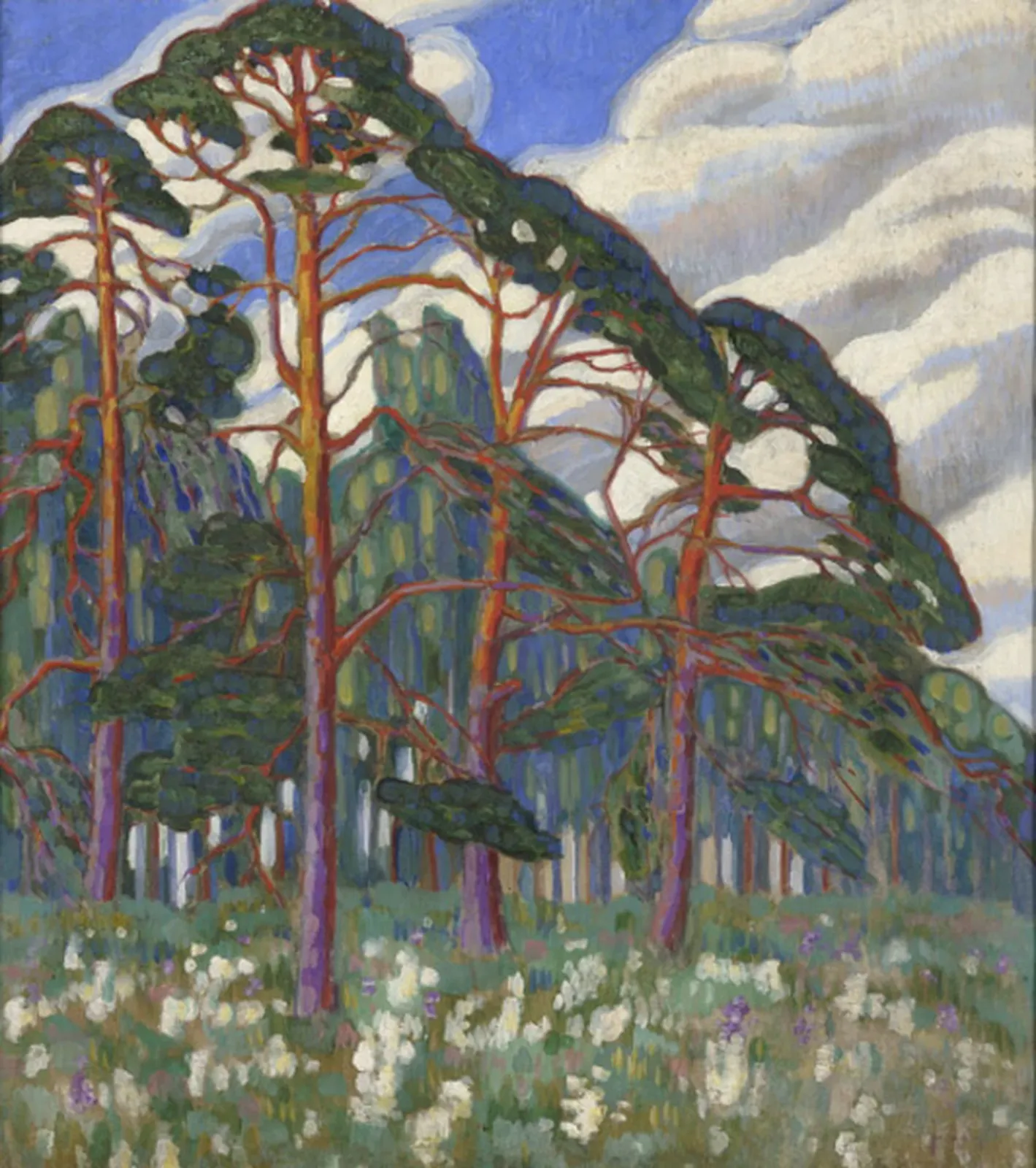 Motif de forêt, Konrad Mägi
