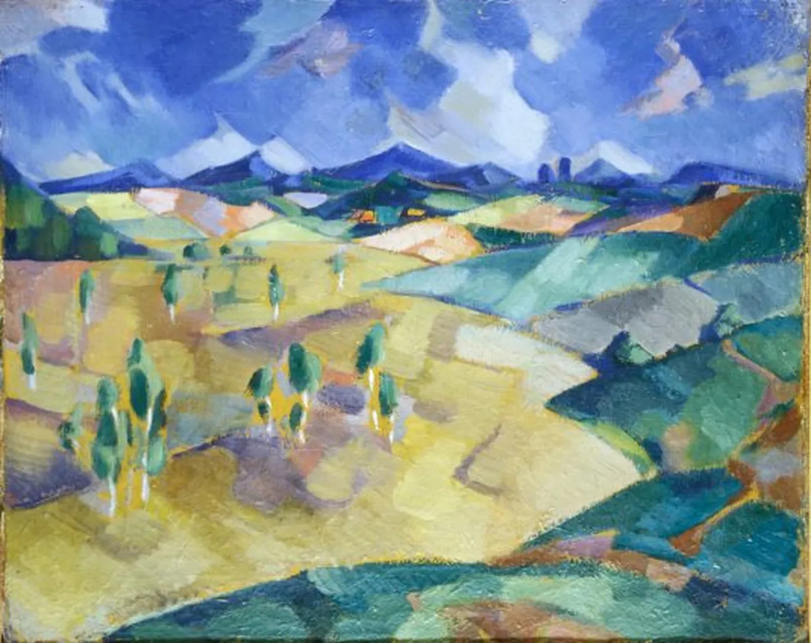 Paysage de Saadjärv, Konrad Mägi