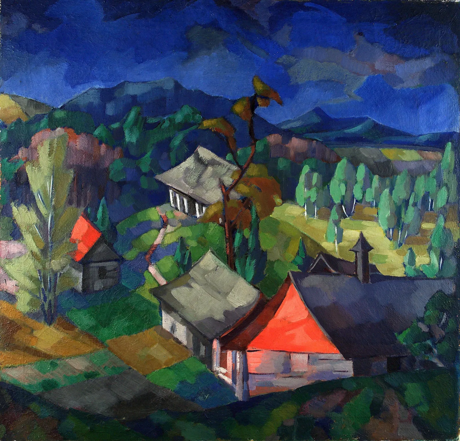 Paysage de Saadjärv, Konrad Mägi