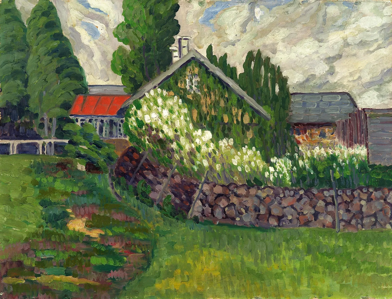 Paysage de ferme, Konrad Mägi