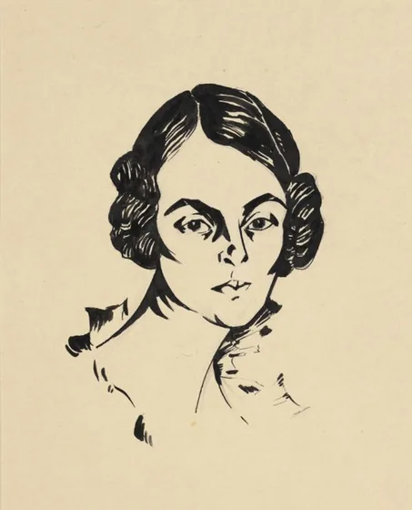 Aino Kallase portree — Konrad Mägi