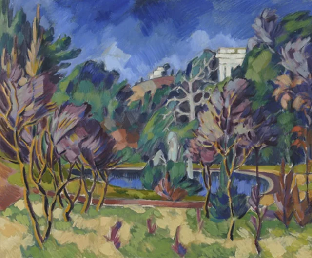Paisaje de Italia, Konrad Mägi