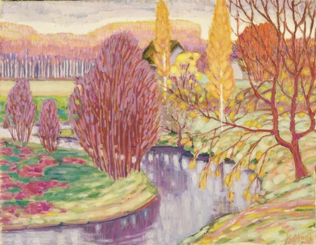 Paisaje con un río