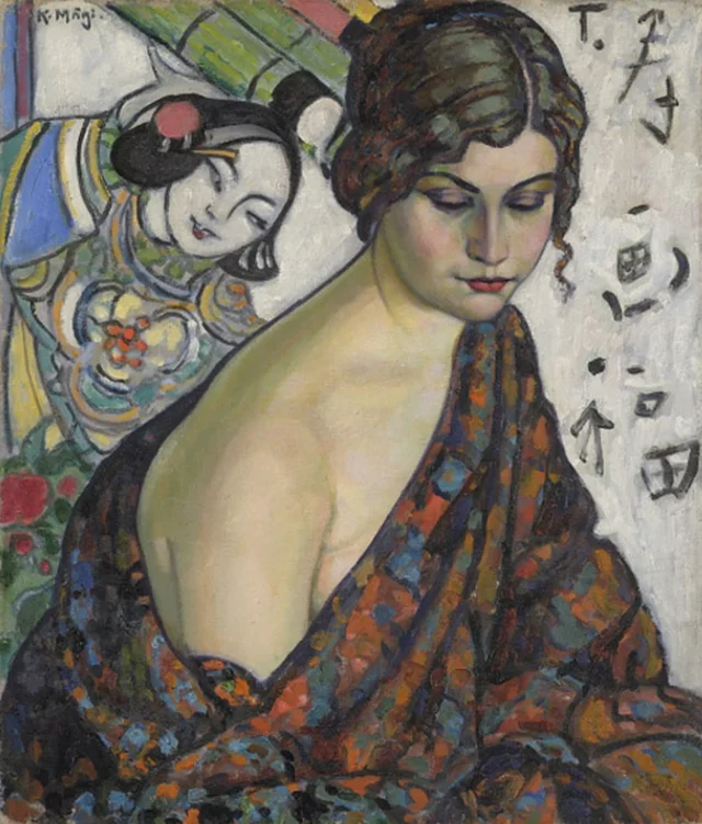Retrato de mujer, Konrad Mägi