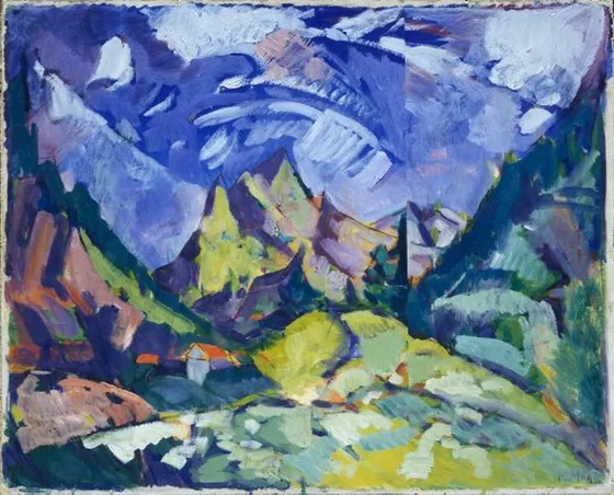 Obersdorfi maastik — Konrad Mägi